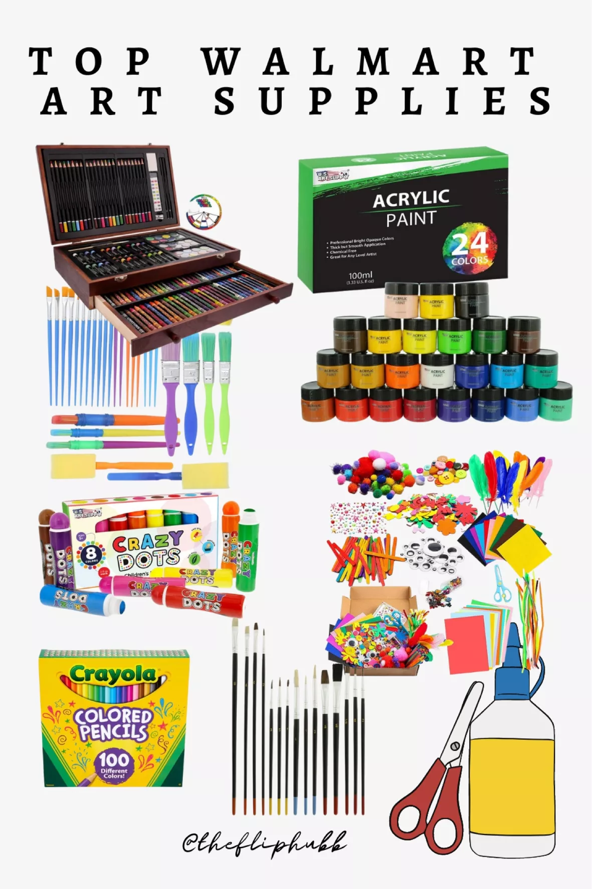Adifare Arts and Crafts Supplies for Kids - Craft Art Supply Kit