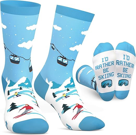 FOURSTUFF Hobby Socks for Ski, Cycling, Golf, Fishing, Soccer, Camping, Hunting, Hiking, Gaming, ... | Amazon (US)