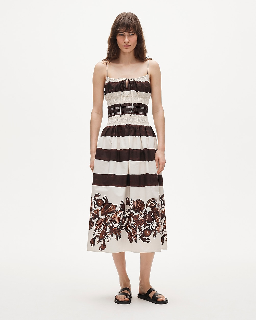 Reverie dress in lobster & seashell print | J. Crew US