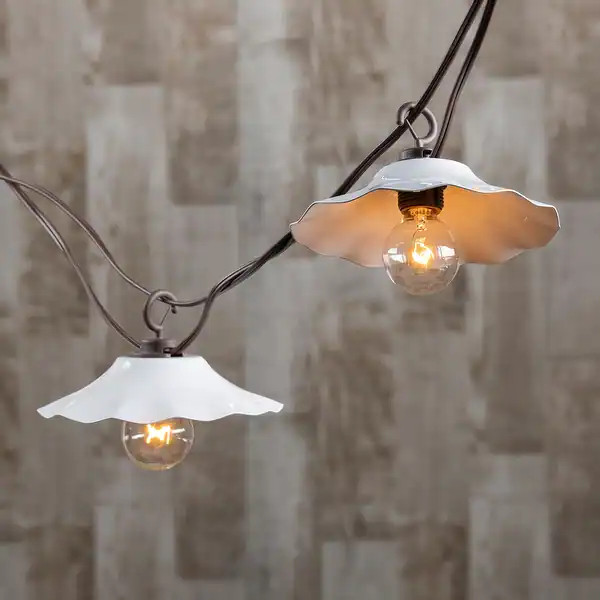 12 Foot Shaded Decorative G40 Patio String Lights - Bed Bath & Beyond - 42571101 | Bed Bath & Beyond