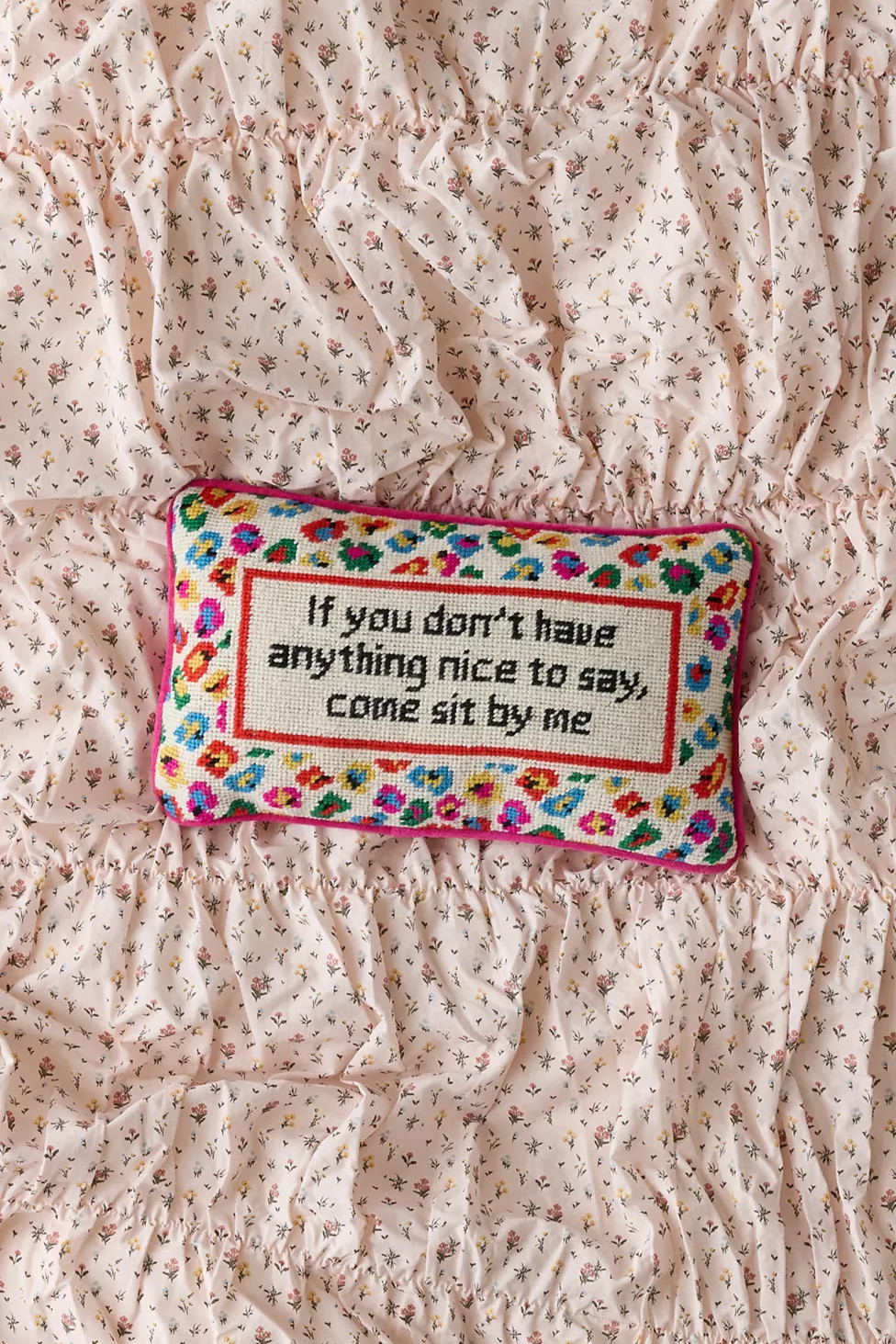 Needlepoint Throw Pillow By Furbish | Urban Outfitters (US and RoW)
