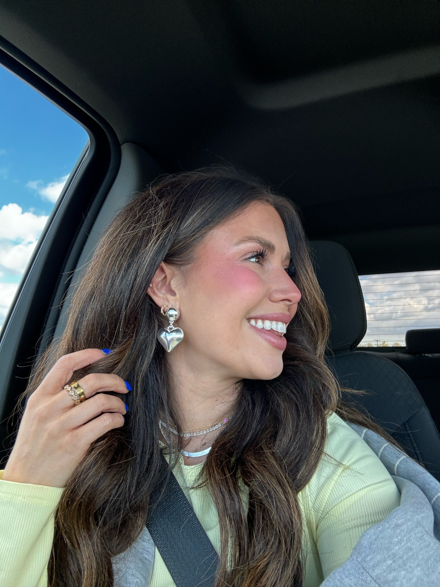 Earrings jcfew, huggie is Emilie’s drop with made by Mary top ring is electric picks bottom ring is Kendra Scott necklaces: pink stone is mini Elisa by Kendra Scott tennis necklace and silver necklace is electric picks and the name necklace is the sis kiss!!! 

Spring, jewelry, stack, layered, mixed metals, mom favorites, everyday jewelry

#LTKstyletip #LTKSeasonal