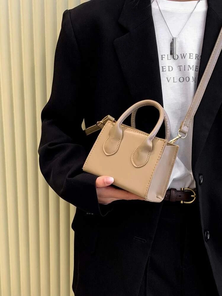 Mini Minimalist Satchel Bag | SHEIN