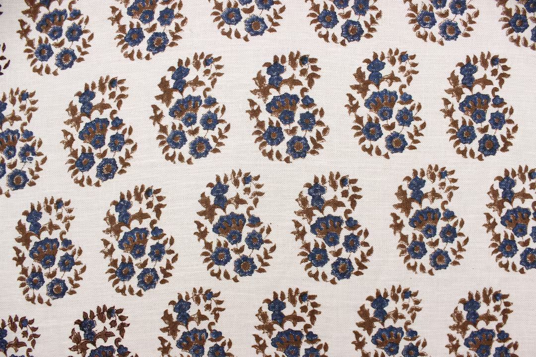 ANARKALI || Handloom Block Print - Designer Fabric for Cushion, Pillows,Throws,Table Runner/cover... | Etsy (US)