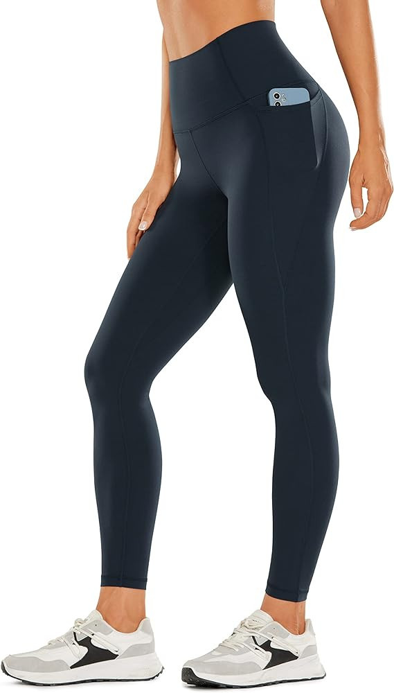 CRZ YOGA Womens Butterluxe Workout Leggings 25 Inches - High Waisted Gym Yoga Pants with Pockets ... | Amazon (US)