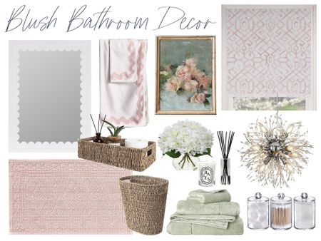 Blush bathroom decor items

#LTKhome