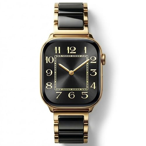 Luxury Gold Apple Watch Band for Women, Metal & Resin | Amazon (US)