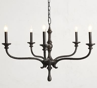 Lockhart Forged Iron Chandelier | Pottery Barn (US)