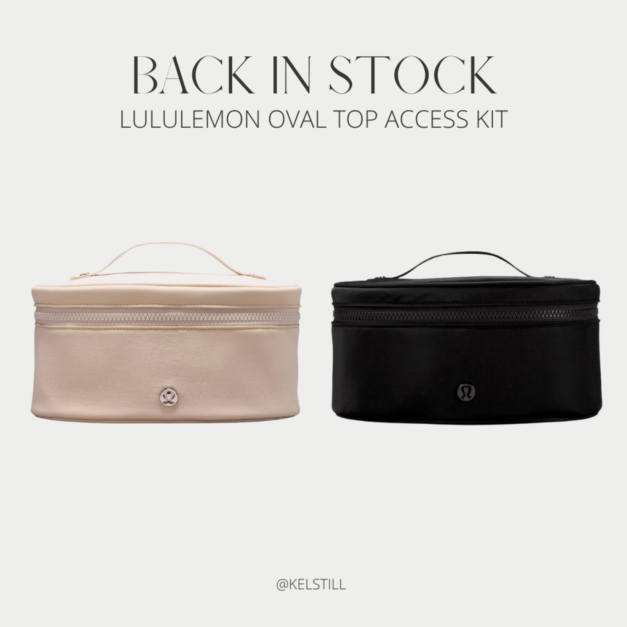 my favorite makeup bag is back in stock! grab it before it sells out! 

#lululemon #makupbag 

#LTKunder50 #LTKbeauty