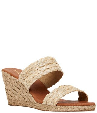 Nolita Braided Raffia Espadrille Wedge Slide Sandals | Dillard's
