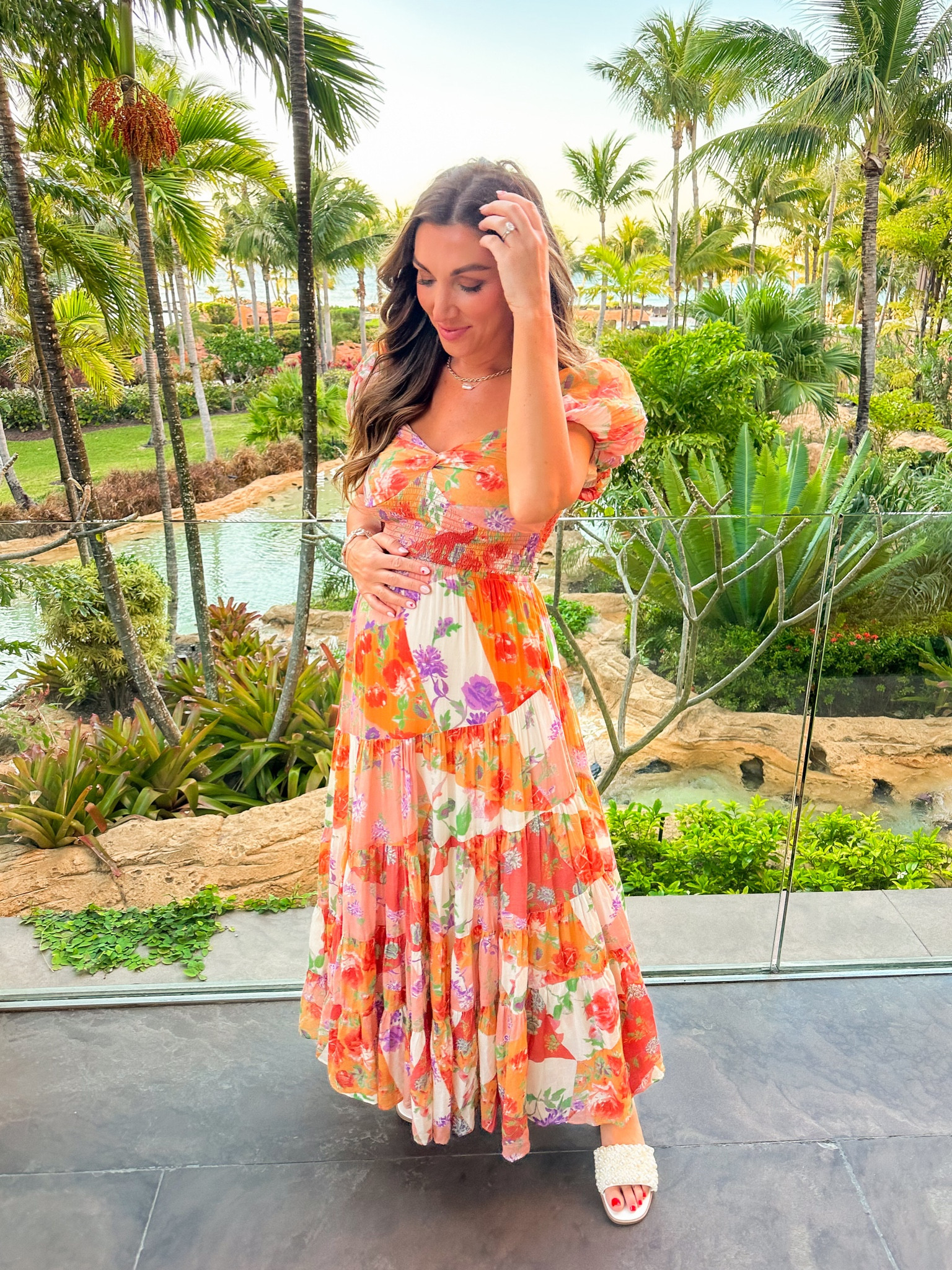 #springdress #bumpfriendly #vacationdress 
Wearing size small in this free people maxi that I am obsessed with! 

#LTKtravel #LTKMostLoved #LTKbump