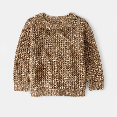 Carter's Toddler Boys Round Neck Long Sleeve Pullover Sweater, 3t, Brown | JCPenney