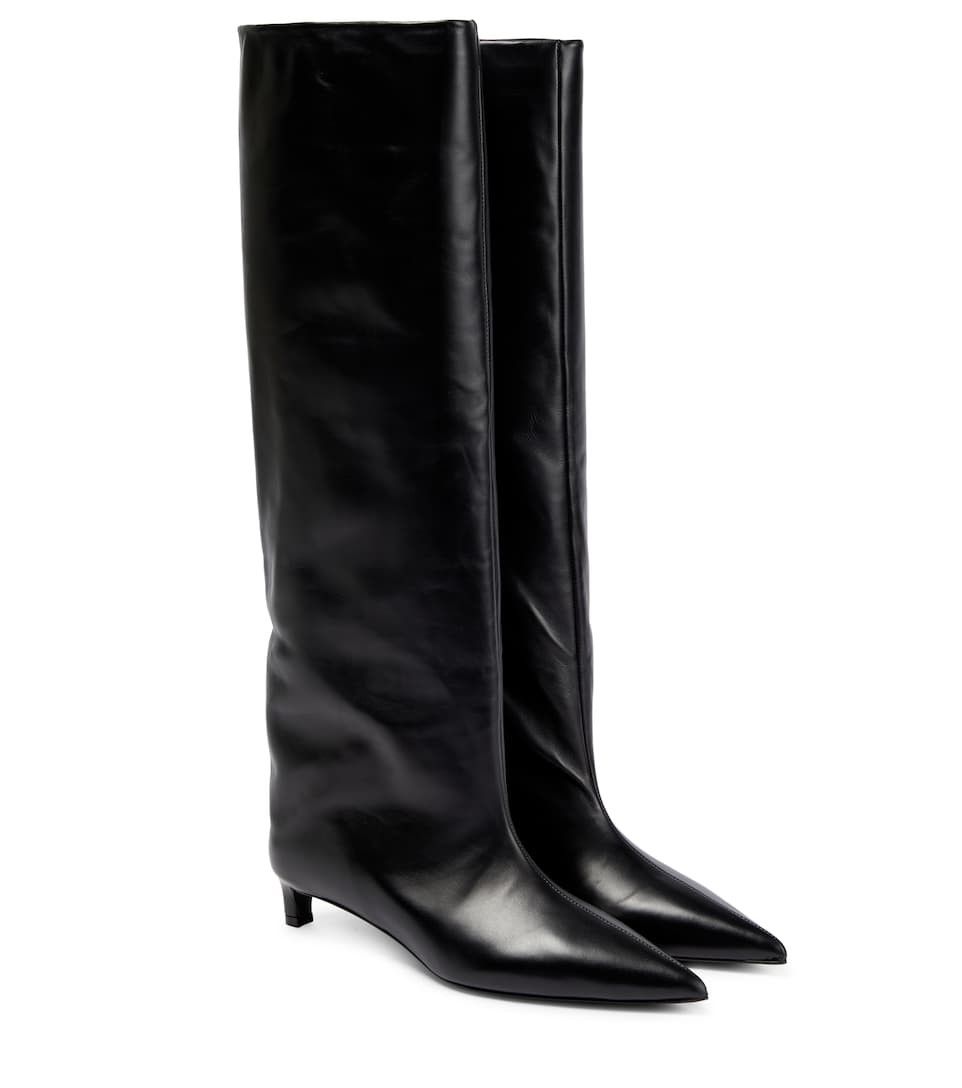 Leather knee-high boots | Mytheresa (US/CA)