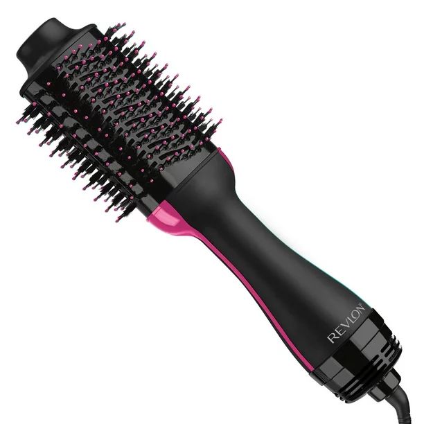 Revlon Pro Collection 4.25" Ceramic One-Step Hair Dryer and Volumizer Hot Air Brush, Ionic, Black... | Walmart (US)