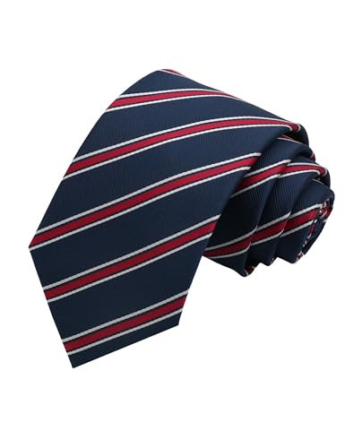 Rzmtaol Striped Ties for Men 3.15" Classic Plaid Pattern Mens Necktie for Graduation Wedding School Uniform Business | Amazon (US)