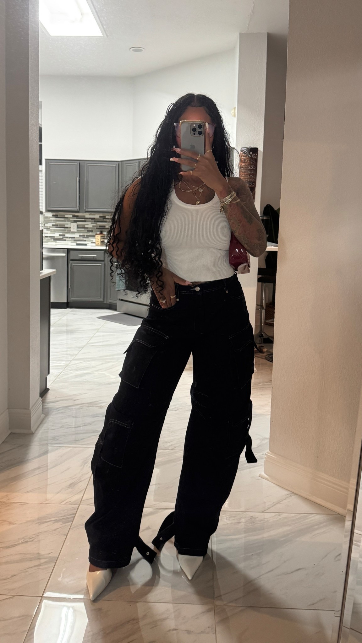 game day outfit! Love how the straps can go multiple ways! pants run big! Wearing a small 🤍 

#LTKNYFW #LTKCon #LTKFallSale