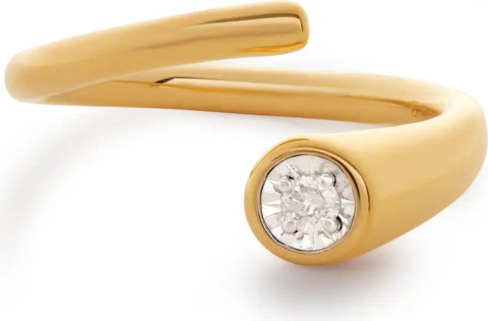 Diamond Essentials Open Wrap Ring | Nordstrom