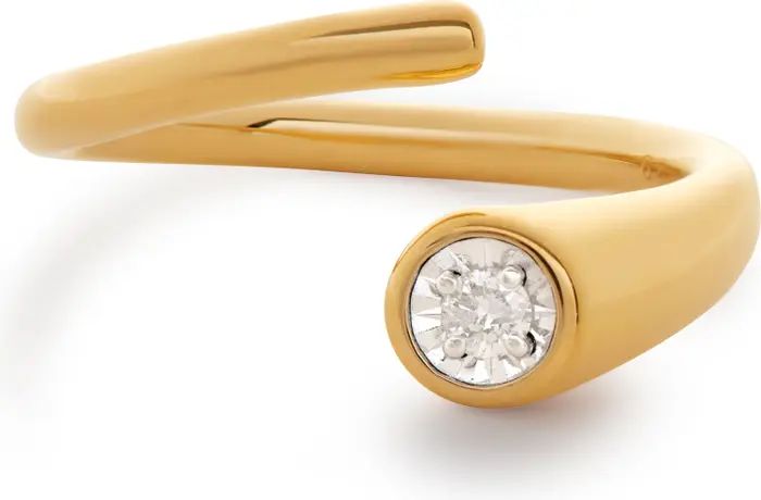 Diamond Essentials Open Wrap Ring | Nordstrom