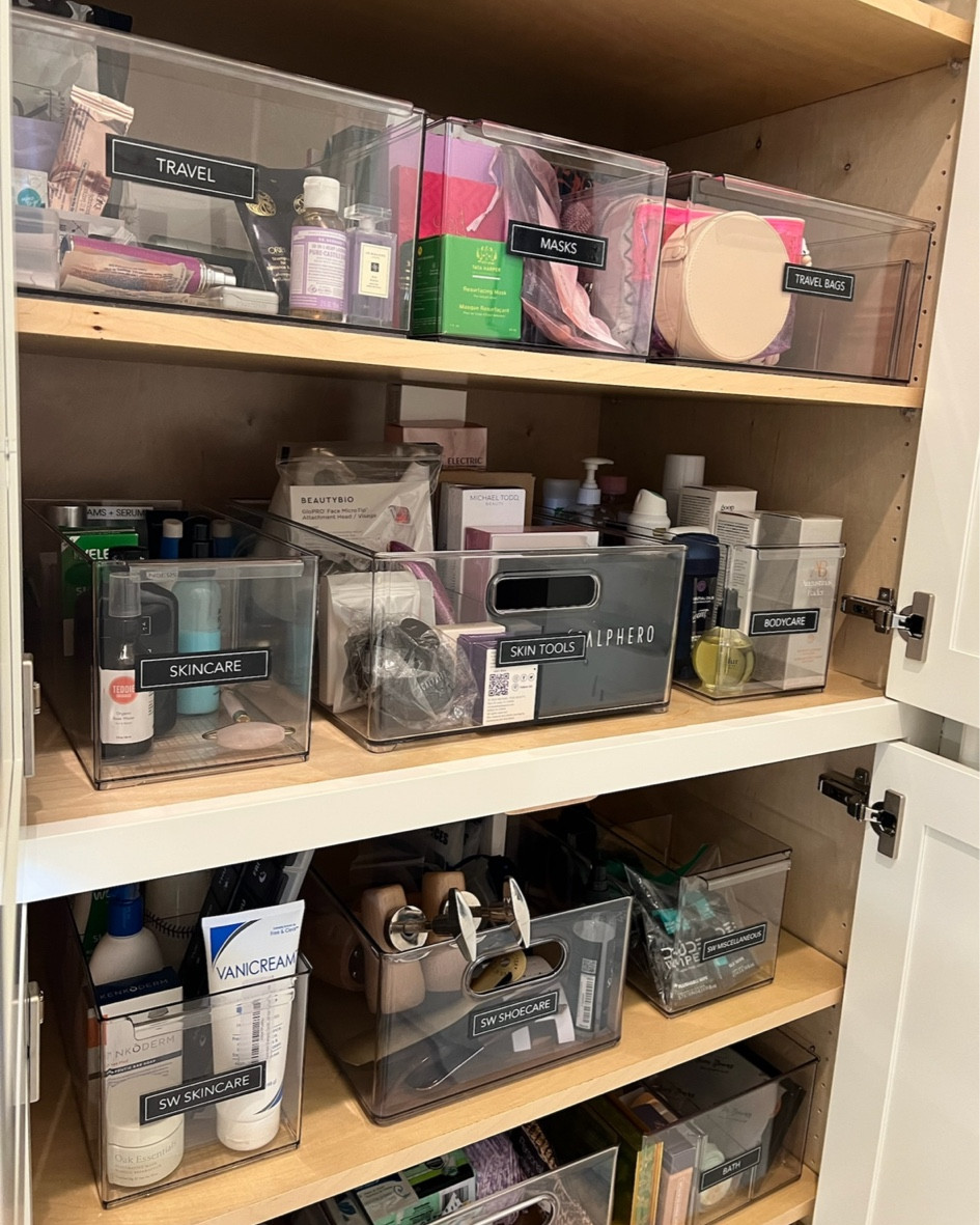 The bathroom is such an important space to streamline when trying to stay organized! We all have some form or morning + nighttime routine that happens in this space so we want this area optimized to perform these tasks with ease. 🫧🤍

Linked a few of our favorite sizes! 

#LTKStyleTip #LTKHome #LTKFamily