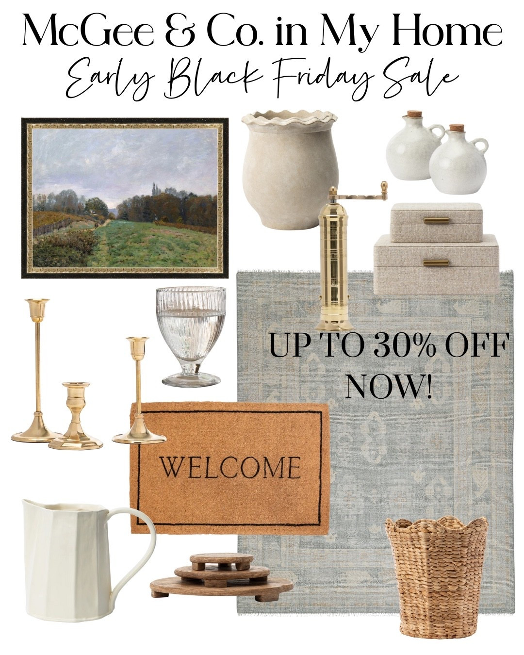 I LOVE McGee decor and have so much in my home, and now it’s all on sale!

Home decor, area rug, doormat, artwork, vase, tabletop, pitcher, kitchen decor 

#LTKHome #LTKCyberWeek #LTKSaleAlert