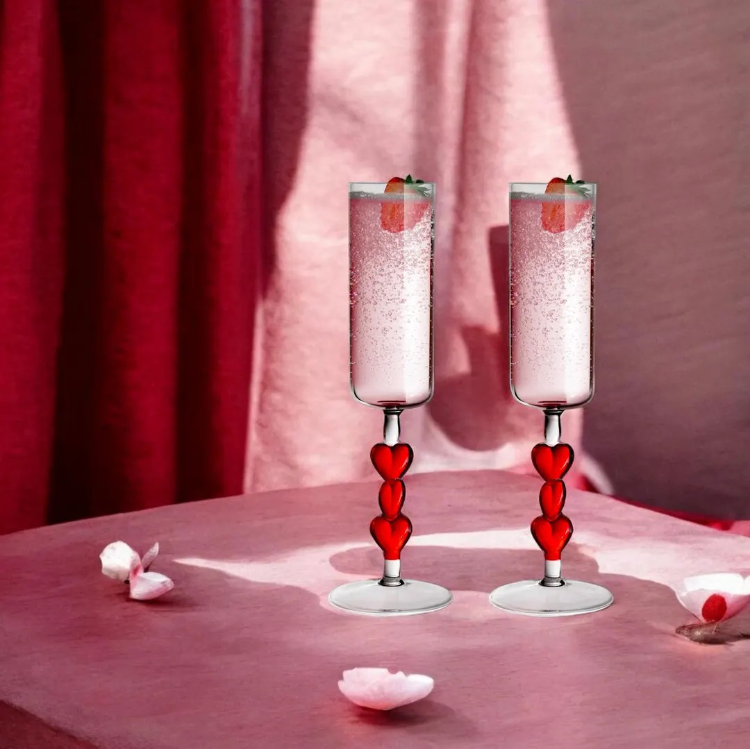 Valentines Day Flute Champagne Glasses Valentines Day Gifts for Her Champagne Flute Gifts for Val... | Etsy (US)