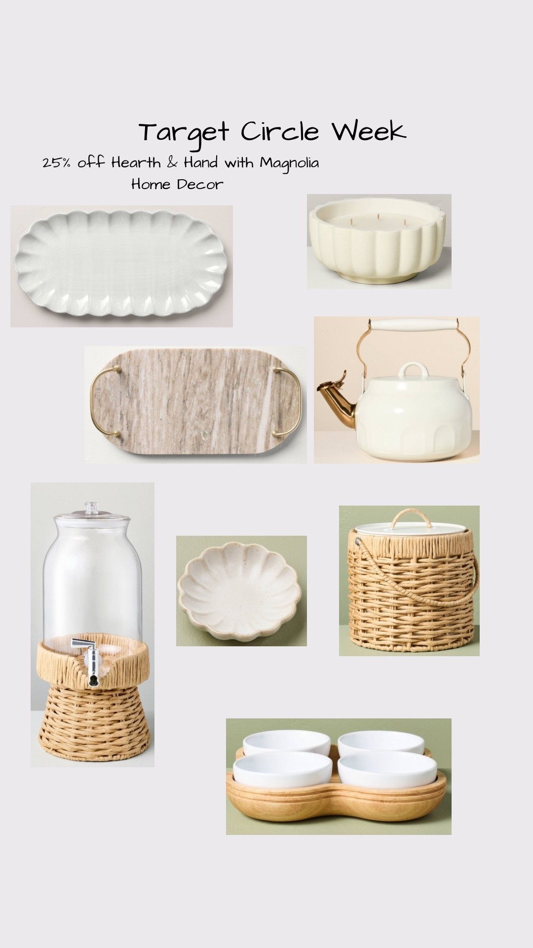 Target Circle Week 25% off Hearth & Hand with Magnolia Home Decor great for summer entertaining or hosting dinner parties! 

#LTKHome #LTKSaleAlert #LTKStyleTip