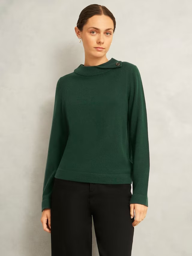 Hobbs Talia Wool Cashmere Blend Jumper | John Lewis (UK)