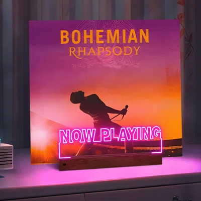 Now Playing Vinyl Record Stand Desktop, Square Desktop | Wayfair North America