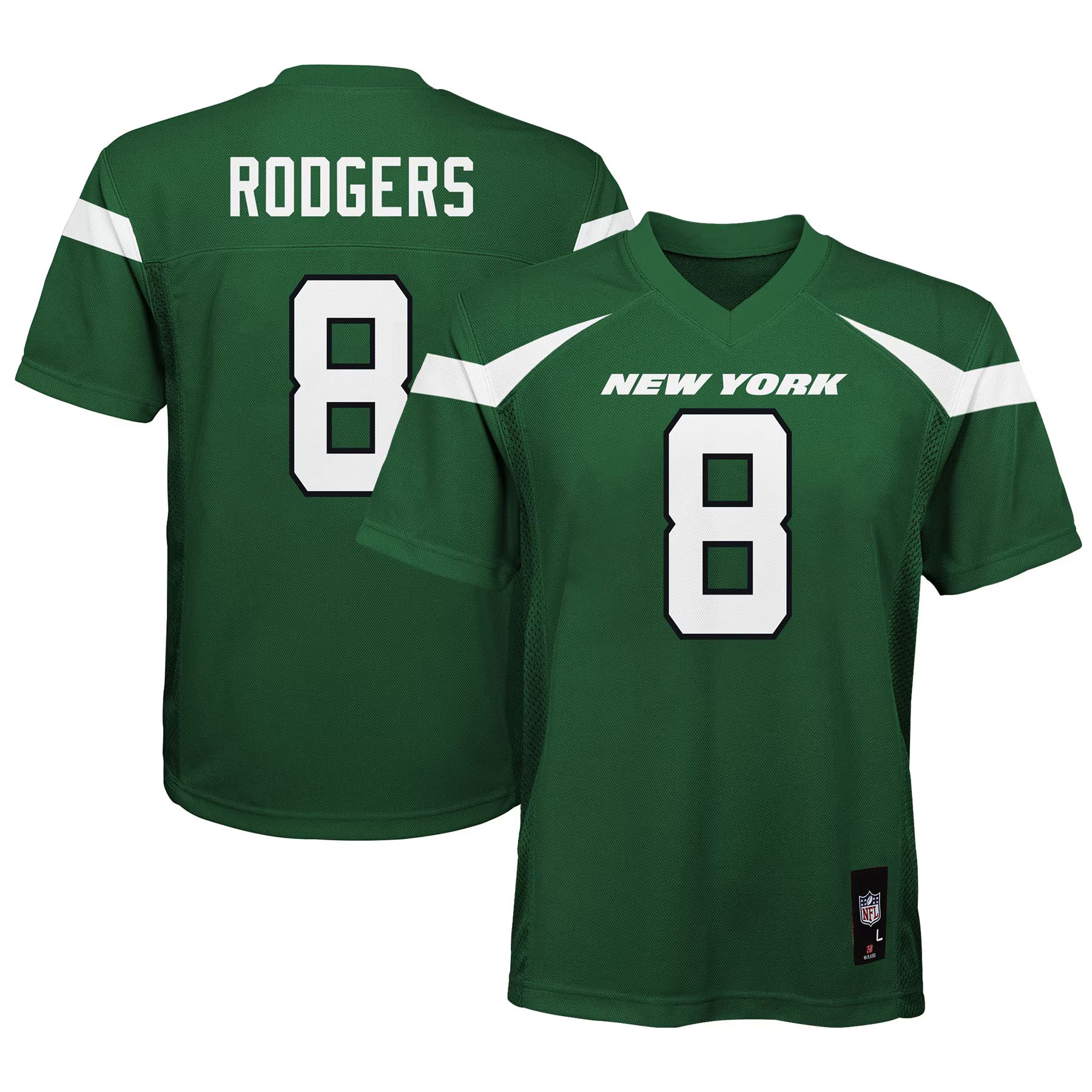 Aaron Rodgers New York Jets Youth Replica Player Jersey - Gotham Green | Fanatics