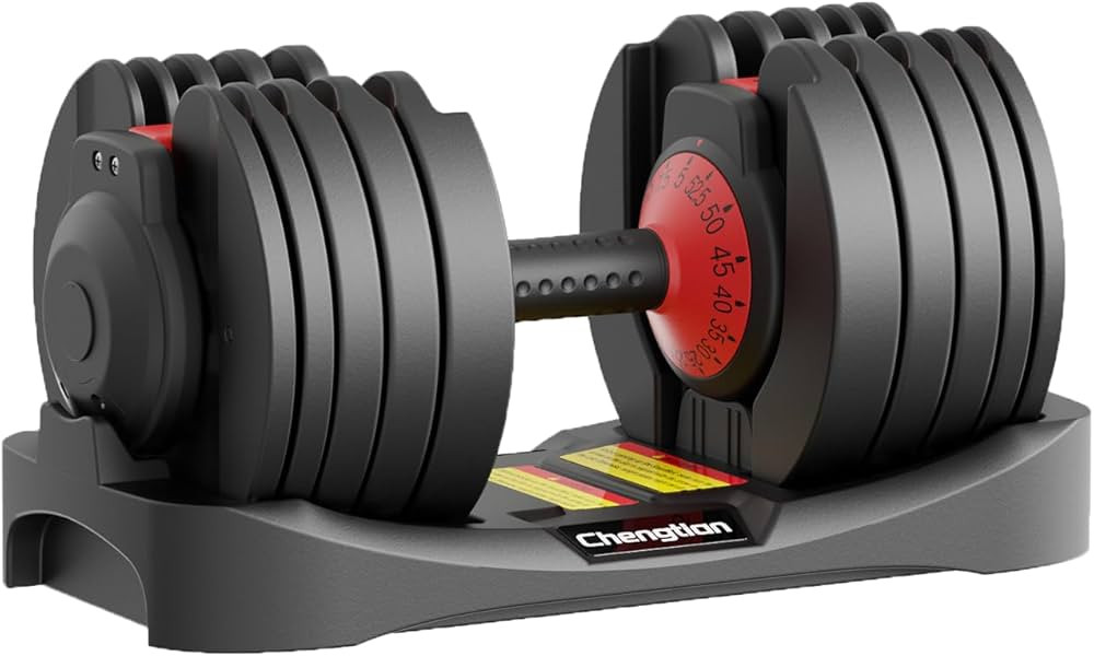 Adjustable Dumbbells 52.5 lbs, 15 in 1 Weights Adjustable Dumbbell Set, Fast Adjust Weight Dumbbell for Full Body Exercise Training Fitness Workout in Home Gym | Amazon (US)