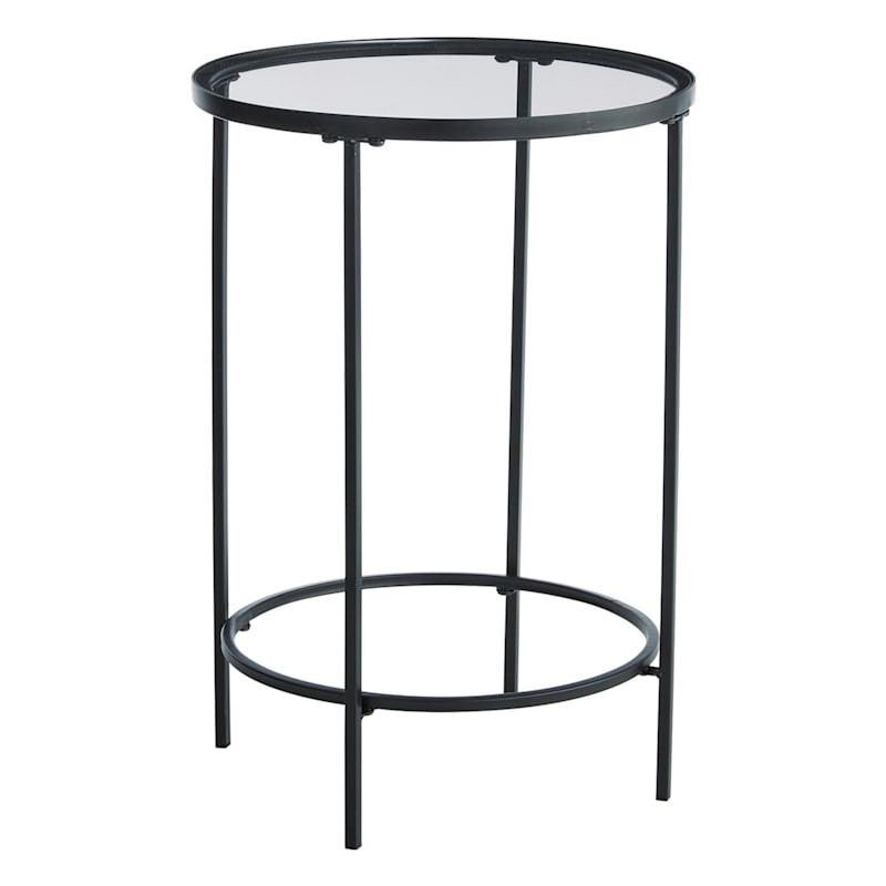 Ross Metal Accent Table, Black | At Home