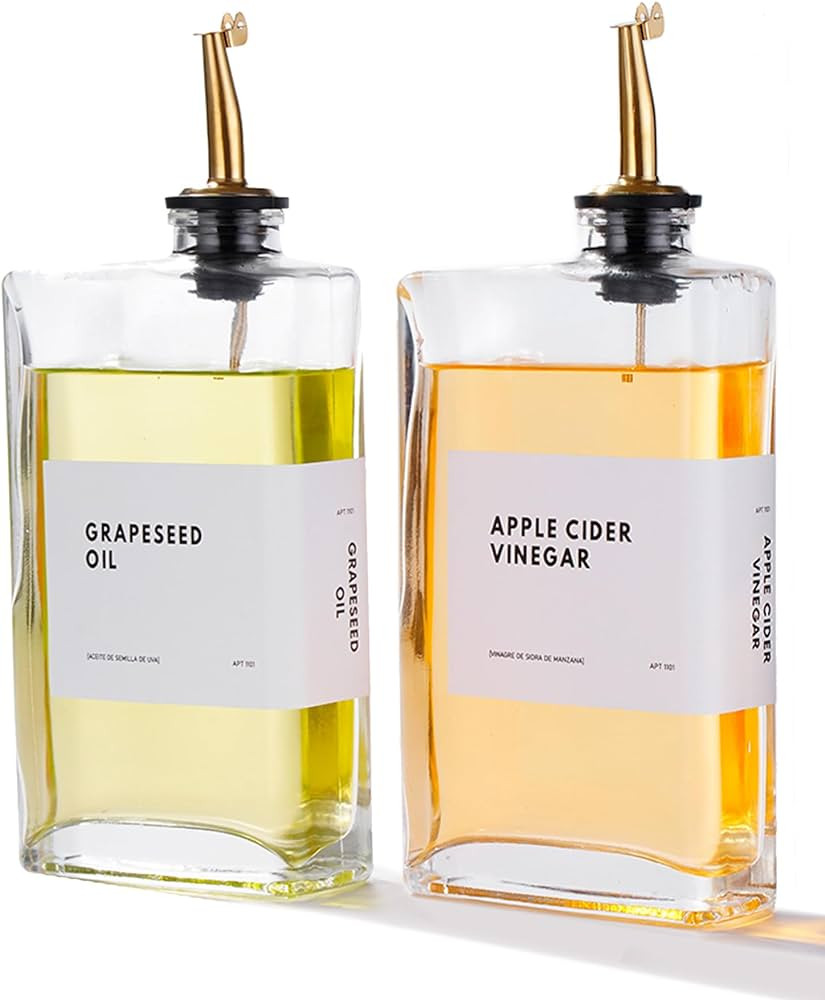 Olive Oil Dispenser for Kitchen, Cooking Oil Dispenser, Oil and Vinegar Dispenser Set, Olive Oil ... | Amazon (US)