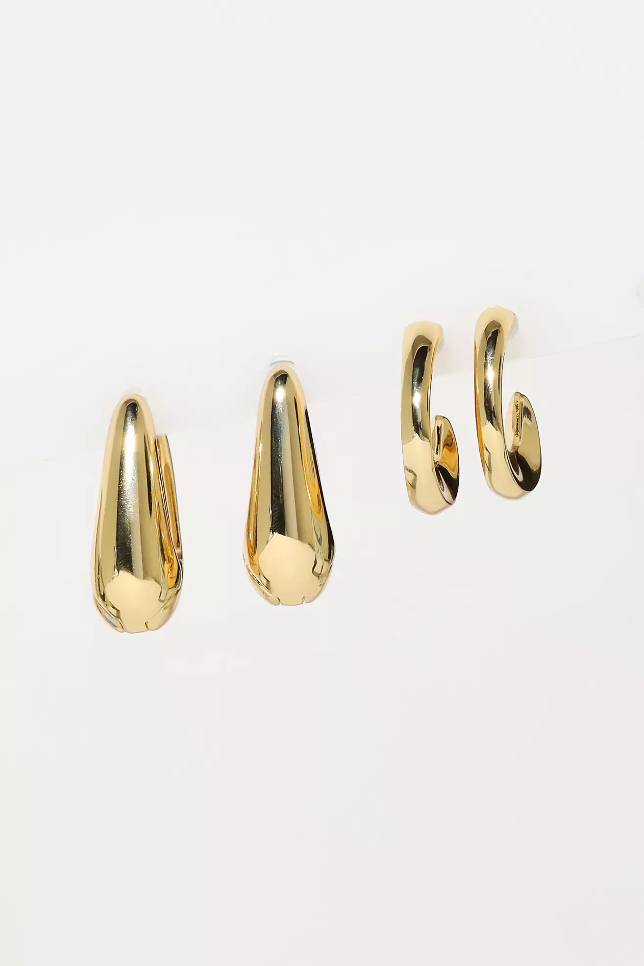 Set of Two Molten Metal Earrings | Anthropologie (US)