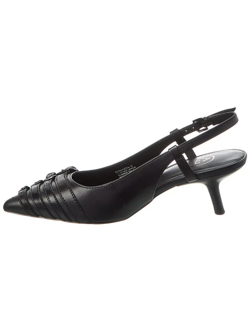 Ash Brenda Leather Slingback Pump, 36, Black | Walmart (US)