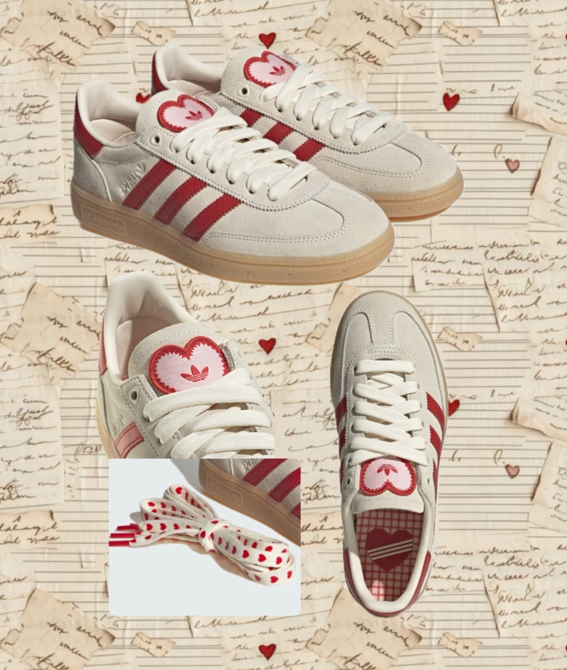 Adidas spezial valentines with the cutest heart laces 

#LTKActive #LTKSeasonal #LTKootd
