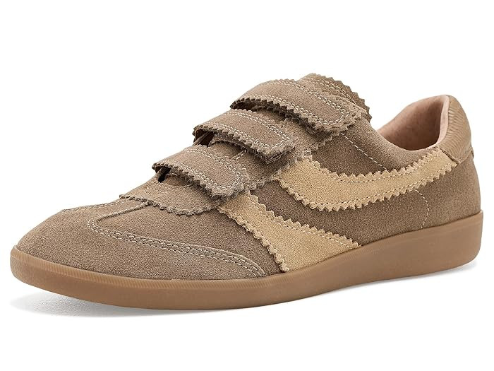 Dolce Vita Merit Velcro Women's Shoes White/Gold: 6 M, Leather/Suede | Zappos.com