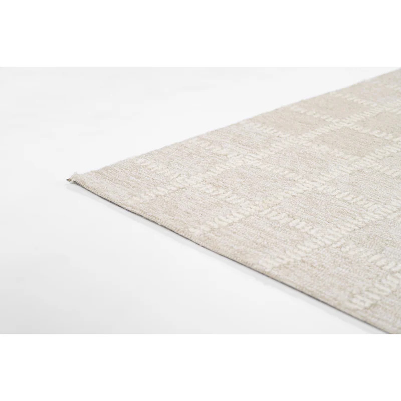 Momeni Archer Hand Tufted Wool Geometric Area Rug - 5' X 8' - Beige | Overstock