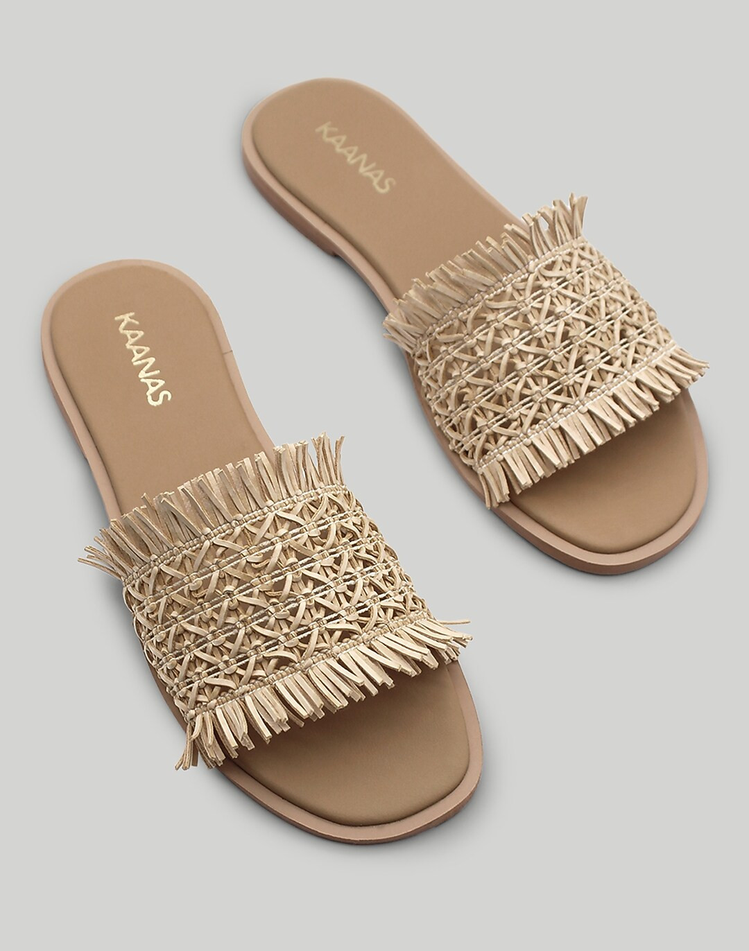 KAANAS Tortuga Frayed Tiki Slide | Madewell