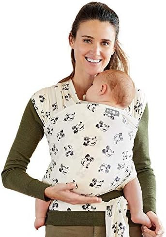 Amazon.com: Moby Wrap Baby Carrier | Vintage Mickey & Friends | Baby Wrap Carrier for Newborns & ... | Amazon (US)