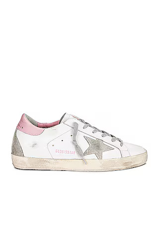 Golden Goose Superstar Sneaker in White, Ice, & Light Pink | FWRD | FWRD 