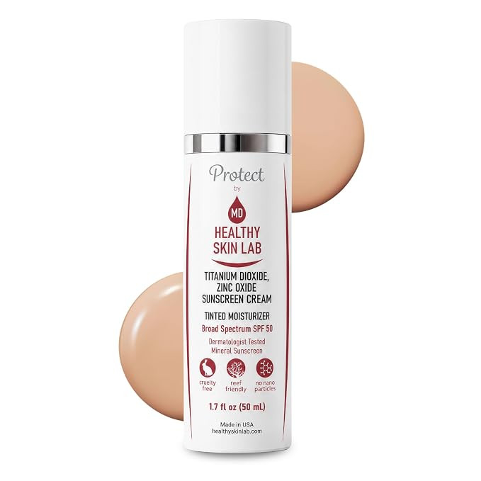 Healthy Skin Lab Protect Tinted Moisturizer SPF 50, Sheer Universal Tint, Lightweight Hydrating M... | Amazon (US)