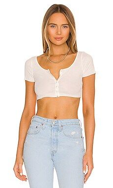 SNDYS Ardin Crop Top in White from Revolve.com | Revolve Clothing (Global)
