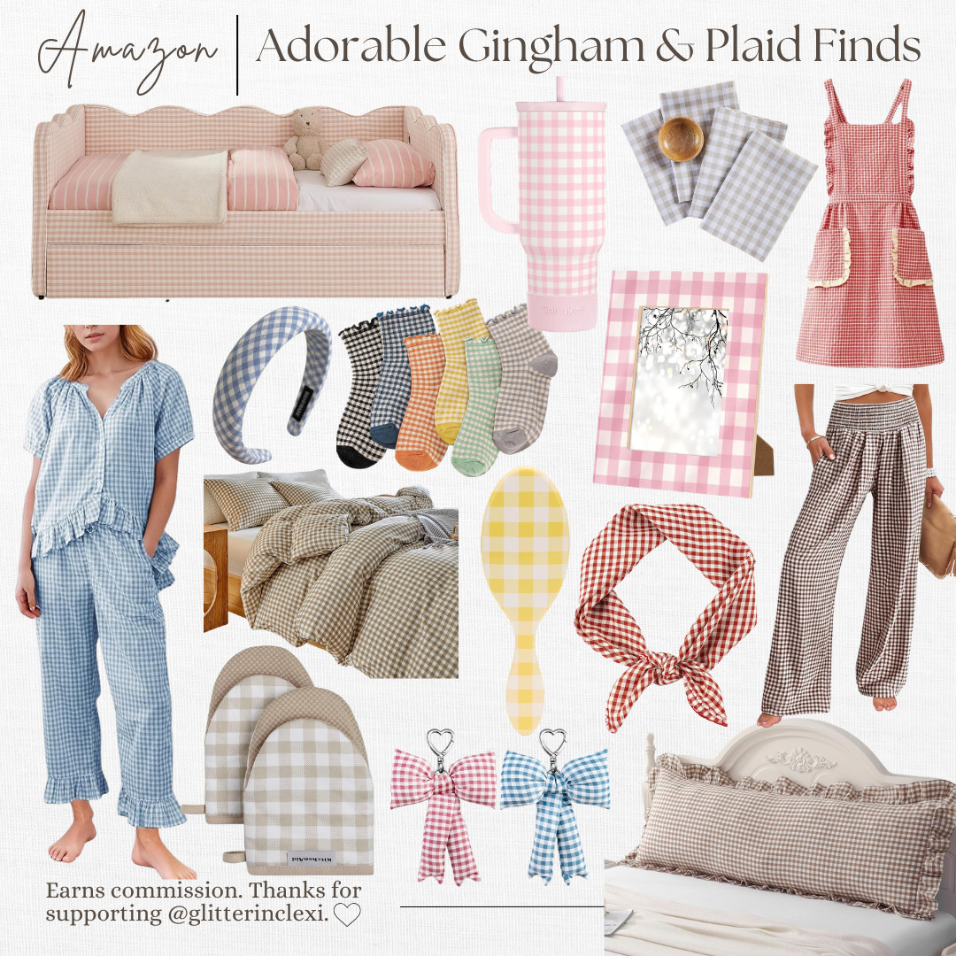 Amazon gingham and plaid  

 