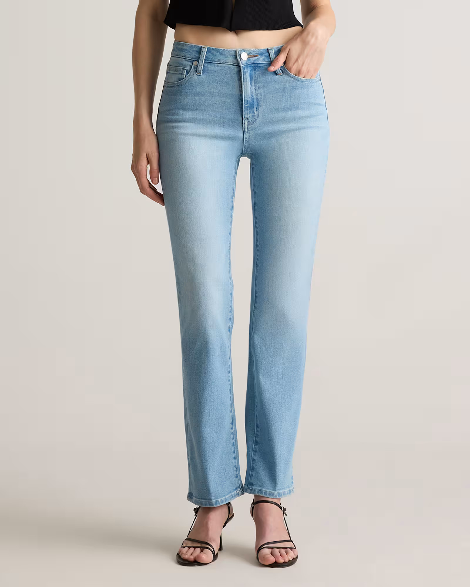 Bella Stretch Straight Jeans | Quince
