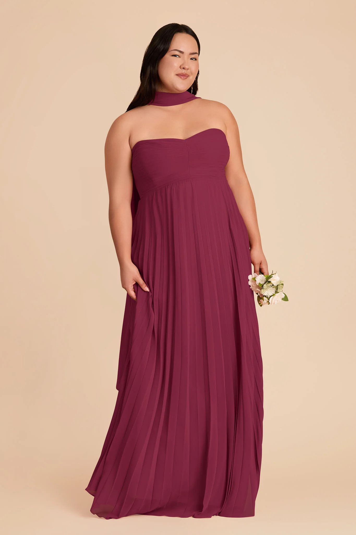 Vera Berry Chiffon Dress Neck Scarf | Birdy Grey | Birdy Grey