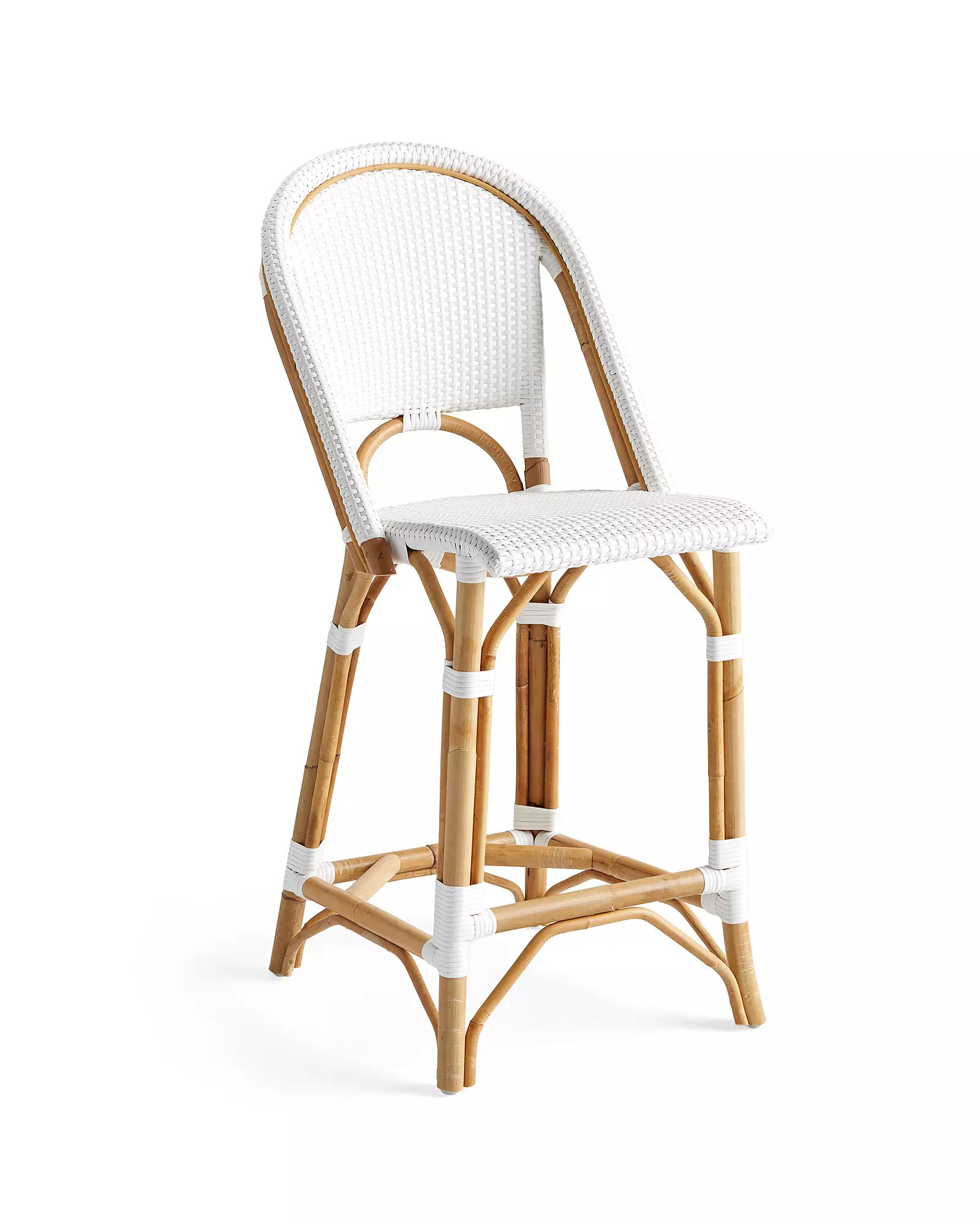 Riviera Rattan Bar & Counter Stools | Serena and Lily