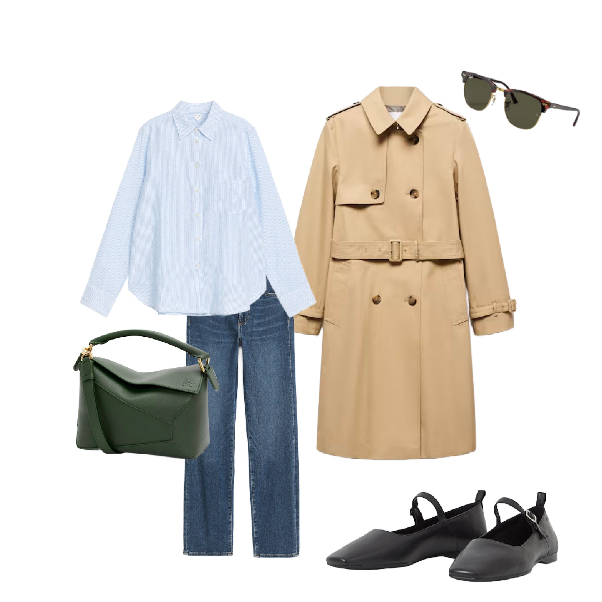 Spring Trench Coat - Look 1:
Stripes say spring is here and the jeans are the perfect crop for showing ankles in Mary-Jane’s! 🖤

#LTKSeasonal #LTKover40 #LTKstyletip