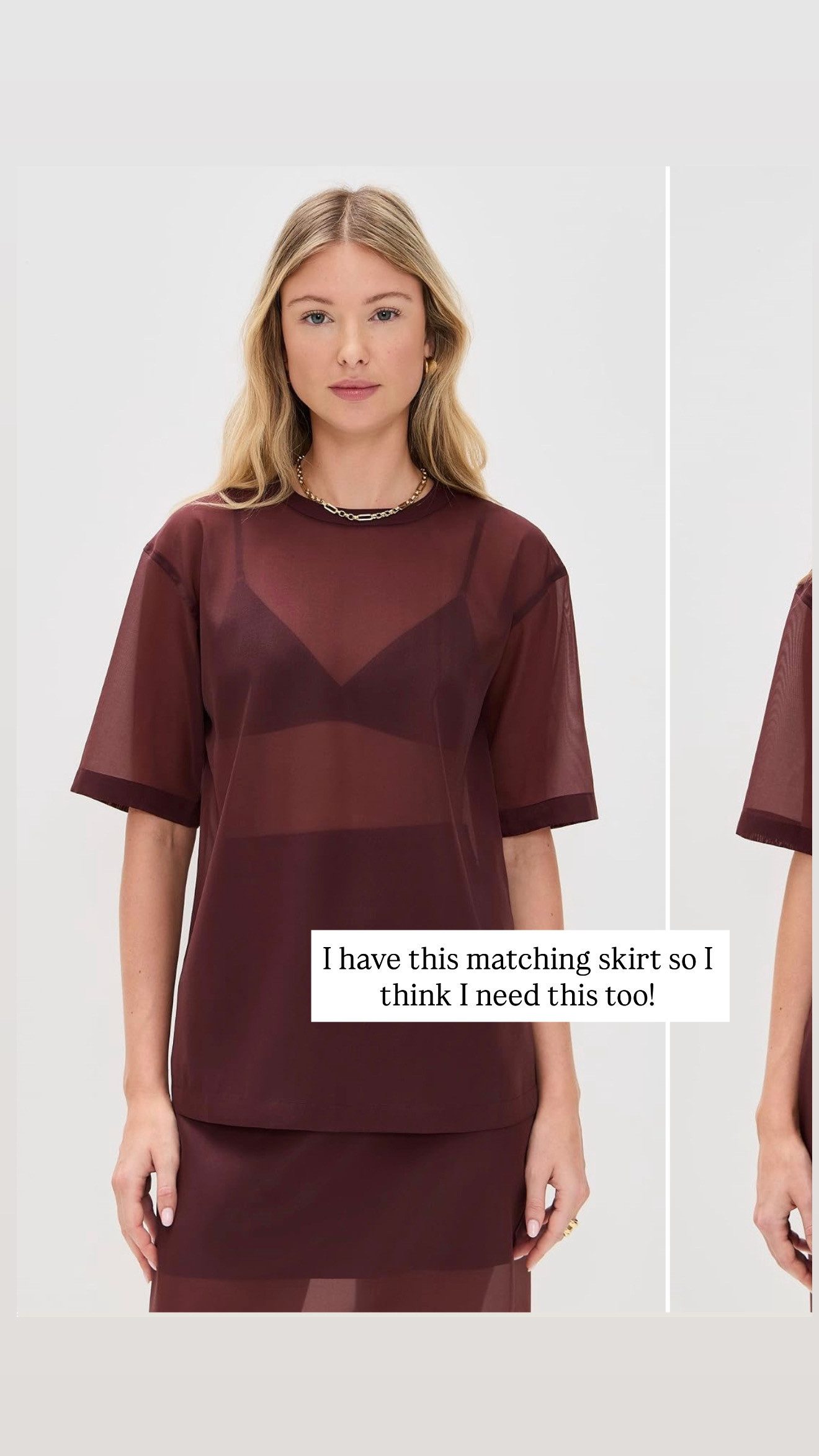 This organza top is so pretty for fall! I think this would be so great for a country concert, or if you pair it with this skirt, you could accessorize it for a nicer event!

Loverly Grey, Shopbop, organza top, brown top, country concert 

 #LTKSeasonal