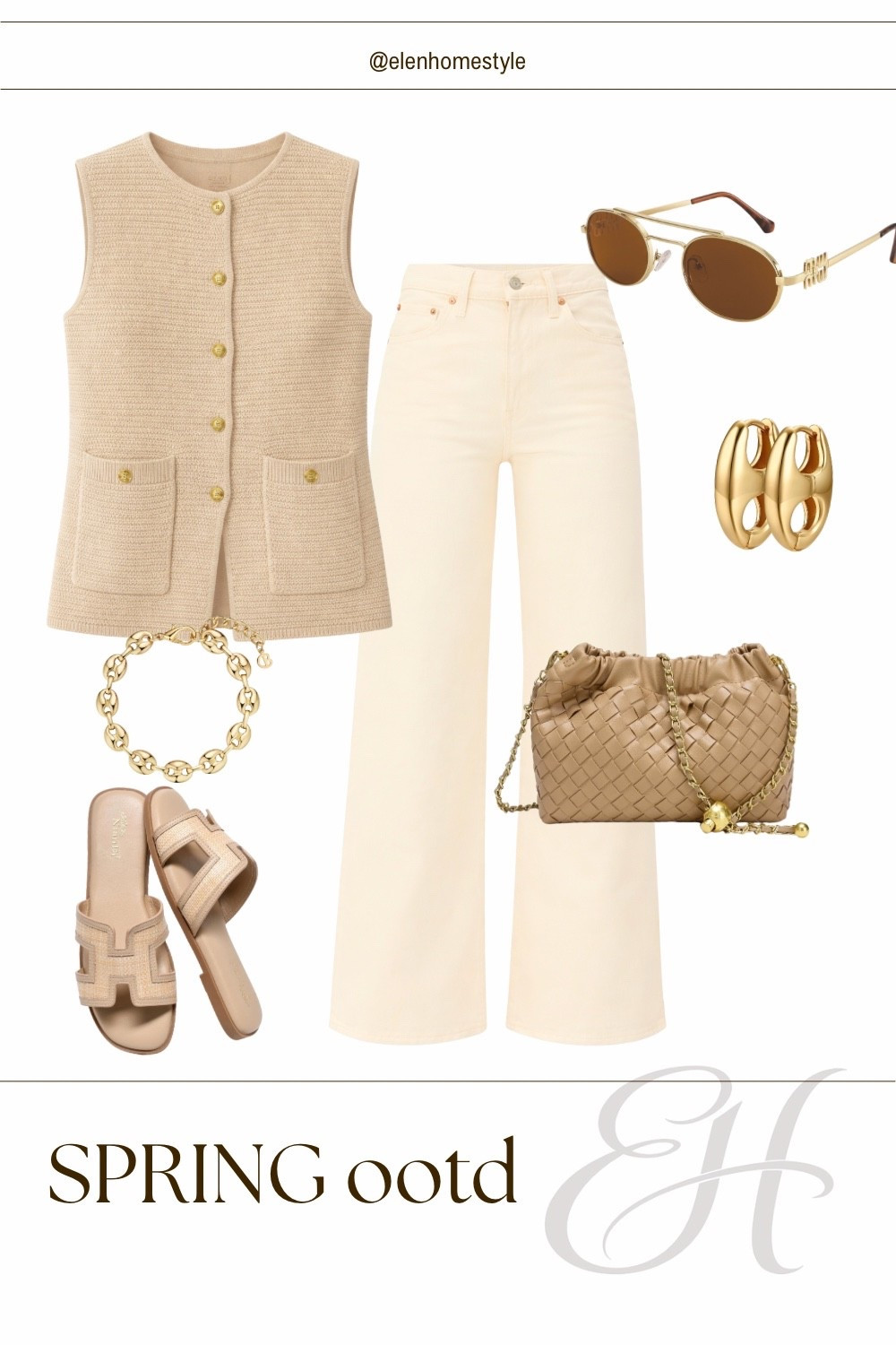 Feeling spring chic! This sleeveless sweater vest pairs perfectly with wide-leg pants and retro sunglasses. Shop these stylish picks below 🌸
#springfashion #ootd #amazonstyle

#LTKU #LTKootd #LTKSeasonal