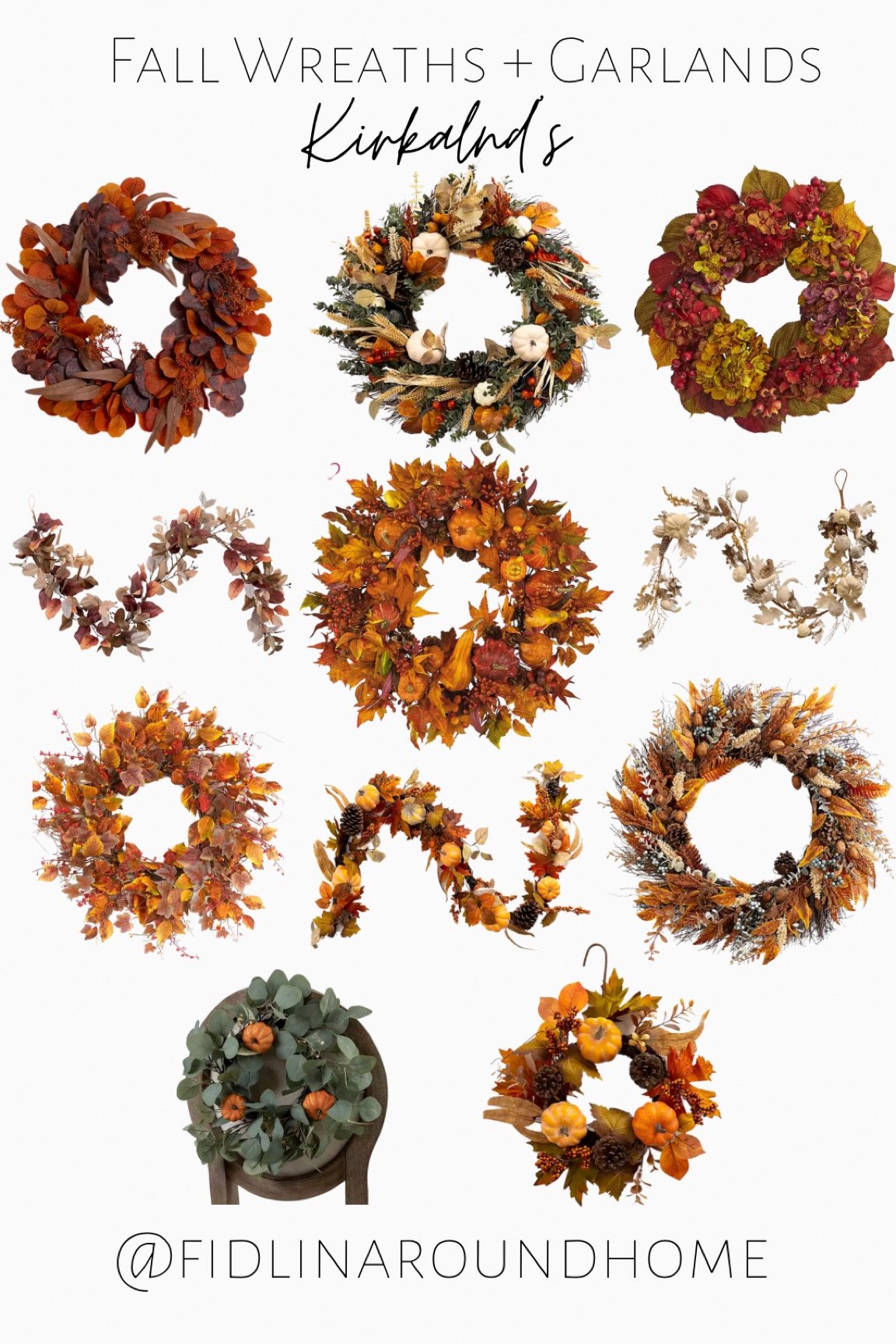 Fall wreaths and garland and mini chair wreaths at Kirkland’s 

#LTKFind #LTKSeasonal #LTKhome